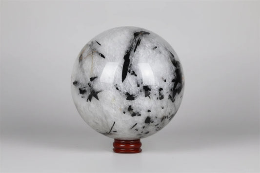Tourmalinated Quartz Sphere